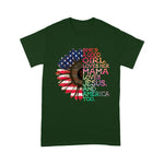 Scotstee Shop - She's A Good Girl Loves Her Mama Jesus & America Too Hippie 4th Of July Shirt She's A Good Girl Loves Her Mama Shirt