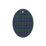Sinclair Hunting Modern Tartan Oval Ornaments, Christmas Tree Ornament, Plaid Christmas Ornaments, Ceramic Oval Christmas Tree Decoration, Tartan Oval Ornaments, Christmas Tree Ornament, Plaid Christmas Ornaments, Ceramic Oval Christmas Tree Decoration