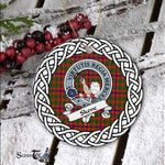 Skene Tartan Ornament,  ceramic ornament, personalized christmas ornaments, christmas tree ornaments, christmas door decorations, Plaid Ornament, Tartan Ceramic Ornament