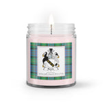 Soy Wax Candle - Buffalo Plaid Candle Bowie Family Crest Tartan Plaid Soy Wax Candle, oil candle, candle handmade, wax candle, soy wax, nature wax, natural soy wax, natural soy candles, natural candle