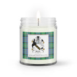 Soy Wax Candle - Buffalo Plaid Candle Bowie Family Crest Tartan Plaid Soy Wax Candle, oil candle, candle handmade, wax candle, soy wax, nature wax, natural soy wax, natural soy candles, natural candle