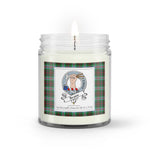 Soy Wax Candle - Buffalo Plaid Candle Clan Badge Brodie Modern Tartan Plaid Soy Wax Candle, oil candle, candle handmade, wax candle, soy wax, nature wax, natural soy wax, natural soy candles, natural candle