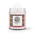 Soy Wax Candle - Buffalo Plaid Candle Clan Badge Buchanan Modern Tartan Plaid Soy Wax Candle, oil candle, candle handmade, wax candle, soy wax, nature wax, natural soy wax, natural soy candles, natural candle