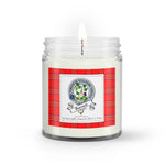 Soy Wax Candle - Buffalo Plaid Candle Clan Badge Burnett Modern Tartan Plaid Soy Wax Candle, oil candle, candle handmade, wax candle, soy wax, nature wax, natural soy wax, natural soy candles, natural candle