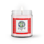 Soy Wax Candle - Buffalo Plaid Candle Clan Badge Burnett Modern Tartan Plaid Soy Wax Candle, oil candle, candle handmade, wax candle, soy wax, nature wax, natural soy wax, natural soy candles, natural candle