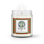 Soy Wax Candle - Buffalo Plaid Candle Clan Badge Burnett Tartan Plaid Soy Wax Candle, oil candle, candle handmade, wax candle, soy wax, nature wax, natural soy wax, natural soy candles, natural candle
