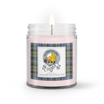 Soy Wax Candle - Buffalo Plaid Candle Clan Badge Campbell Faded Tartan Plaid Soy Wax Candle, oil candle, candle handmade, wax candle, soy wax, nature wax, natural soy wax, natural soy candles, natural candle