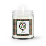 Soy Wax Candle - Buffalo Plaid Candle Clan Crest Badge Buchanan Hunting Tartan Plaid Soy Wax Candle, oil candle, candle handmade, wax candle, soy wax, nature wax, natural soy wax, natural soy candles, natural candle