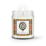 Soy Wax Candle - Buffalo Plaid Candle Clan Crest Badge Buchanan Old Set Weathered Tartan Plaid Soy Wax Candle, oil candle, candle handmade, wax candle, soy wax, nature wax, natural soy wax, natural soy candles, natural candle