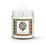 Soy Wax Candle - Buffalo Plaid Candle Clan Crest Badge Buchanan Tartan Plaid Soy Wax Candle, oil candle, candle handmade, wax candle, soy wax, nature wax, natural soy wax, natural soy candles, natural candle