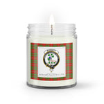 Soy Wax Candle - Buffalo Plaid Candle Clan Crest Badge Burnett Tartan Plaid Soy Wax Candle, oil candle, candle handmade, wax candle, soy wax, nature wax, natural soy wax, natural soy candles, natural candle