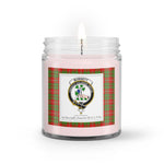 Soy Wax Candle - Buffalo Plaid Candle Clan Crest Badge Burnett Tartan Plaid Soy Wax Candle, oil candle, candle handmade, wax candle, soy wax, nature wax, natural soy wax, natural soy candles, natural candle