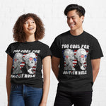 Too Cool For British Rule Washington Hamilton 4th of July Shirt British 4th of July Shirt - Scotstee Shop