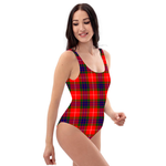 Scotstee Shop Women Swimsuite Clan Abernethy Tartan Plaid Sexy One Piece Swimsuit