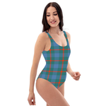 Scotstee Shop Women Swimsuite Clan Agnew Ancient Tartan Sexy One Piece Swimsuit